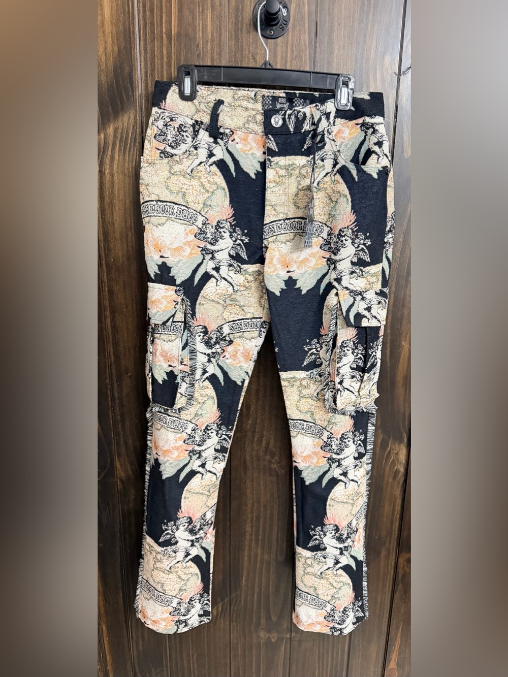 Rebel Vengeance Cherub Tapestry Cargo-Men's-Size: 30 - Picture 2 of 9